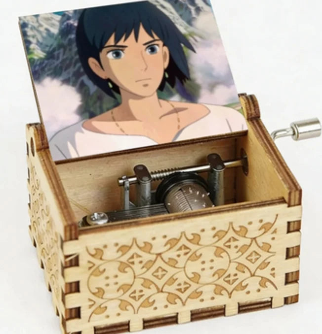 Wooden Hand-Cranked Music Box | Howl's Moving Castle | 10 MOQ | Custom