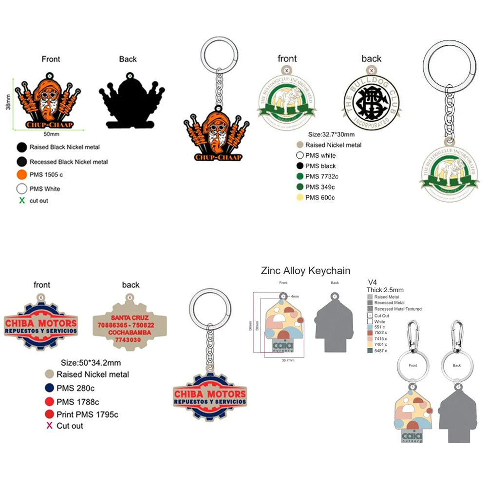 Custom Metal Keychain – Personalized Logo Keyrings for Brand Promo & Gifting