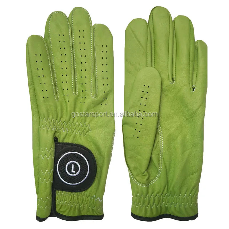 Custom Cabretta Leather Golf Glove with Logo | Soft, Breathable, Men & Women Sizes Bulk Order