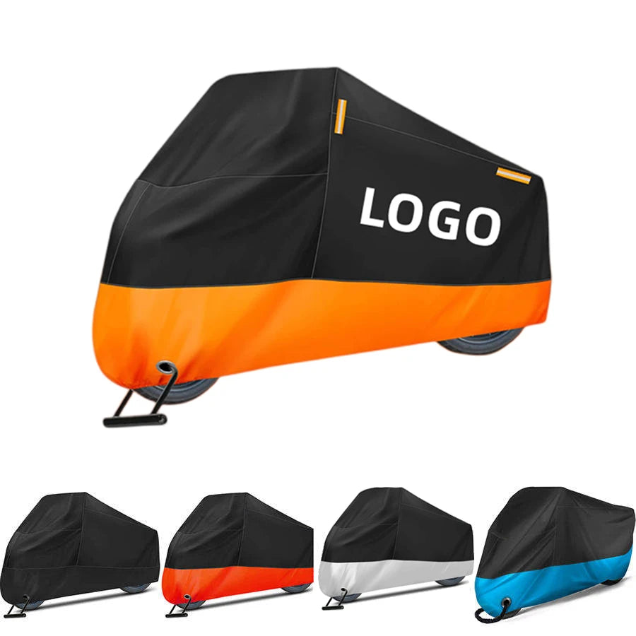 Custom Waterproof Motorcycle Cover with Lock Hole | MOQ 1 Pc