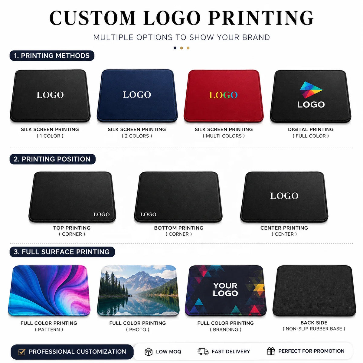 Custom Mouse Pad with Logo | Wholesale | MOQ 200