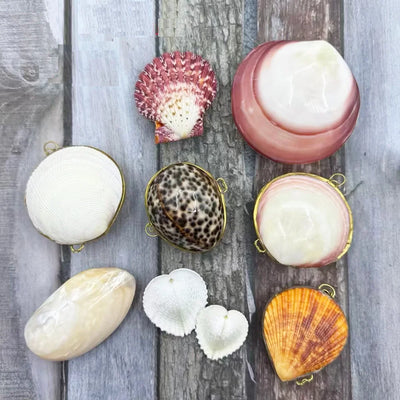Natural Shell Pendants 50 pcs | Wholesale Craft Charms