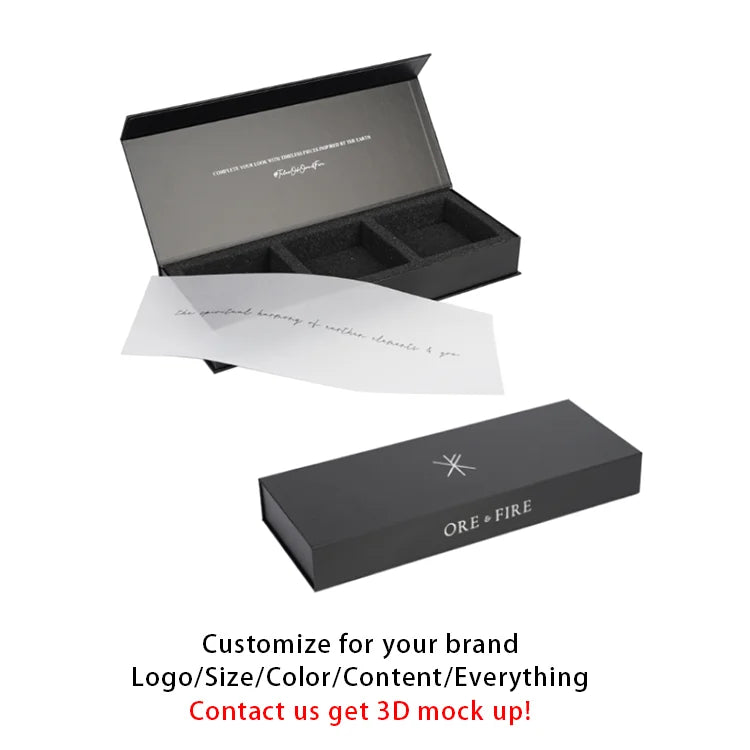 Custom Rigid Gift Boxes with Logo | MOQ 500 | Magnetic Closure