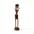 Hand-Carved African Fertility Doll | Ebony Wood Art Deco Statue | Wholesale