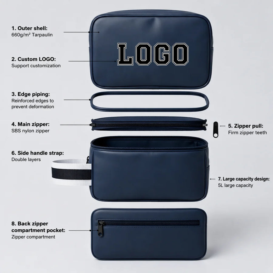 Custom Logo Ice Hockey Toiletry Bag | Waterproof Gear MOQ 50