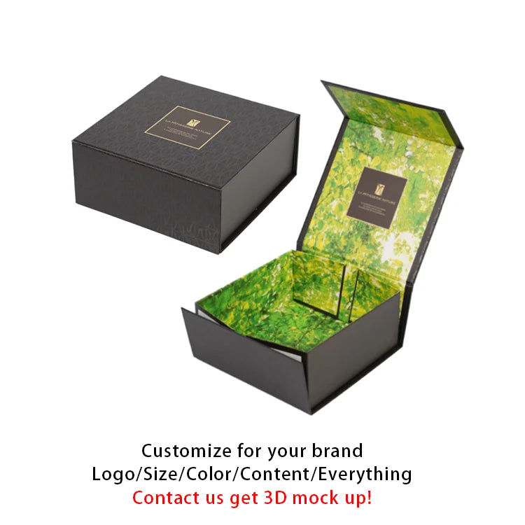 Custom Rigid Gift Boxes with Logo | MOQ 500 | Magnetic Closure