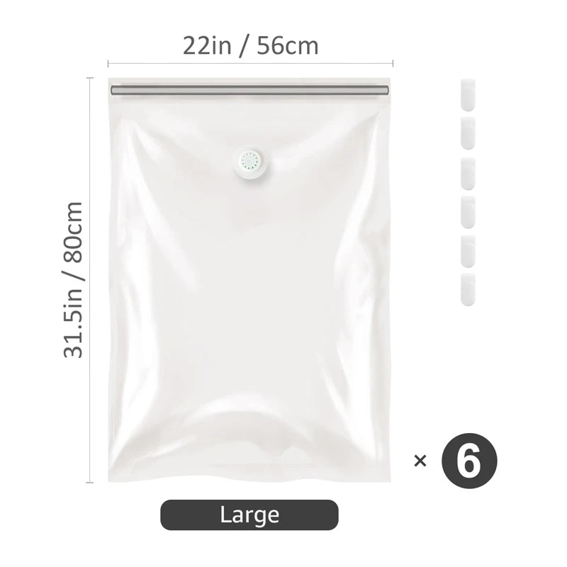 Custom Vacuum Storage Bags — PA+PE, BSCI/REACH/CE, 5,000 MOQ