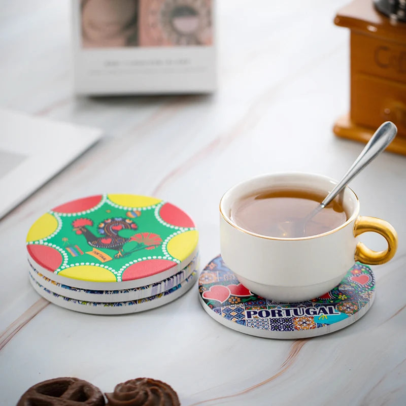 Custom Ceramic Coasters | 7mm | 300 MOQ | 31-Day Lead