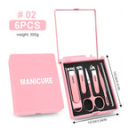 Custom Stainless Steel Manicure Set 5-Piece | Travel Grooming Kit | Bulk Logo