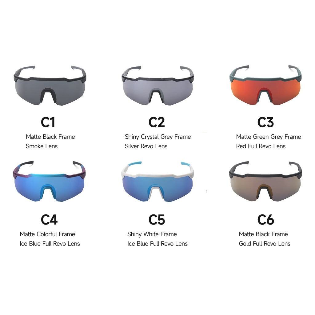 Custom TR90 UV400 Sport Sunglasses with Logo | MOQ 50 pcs