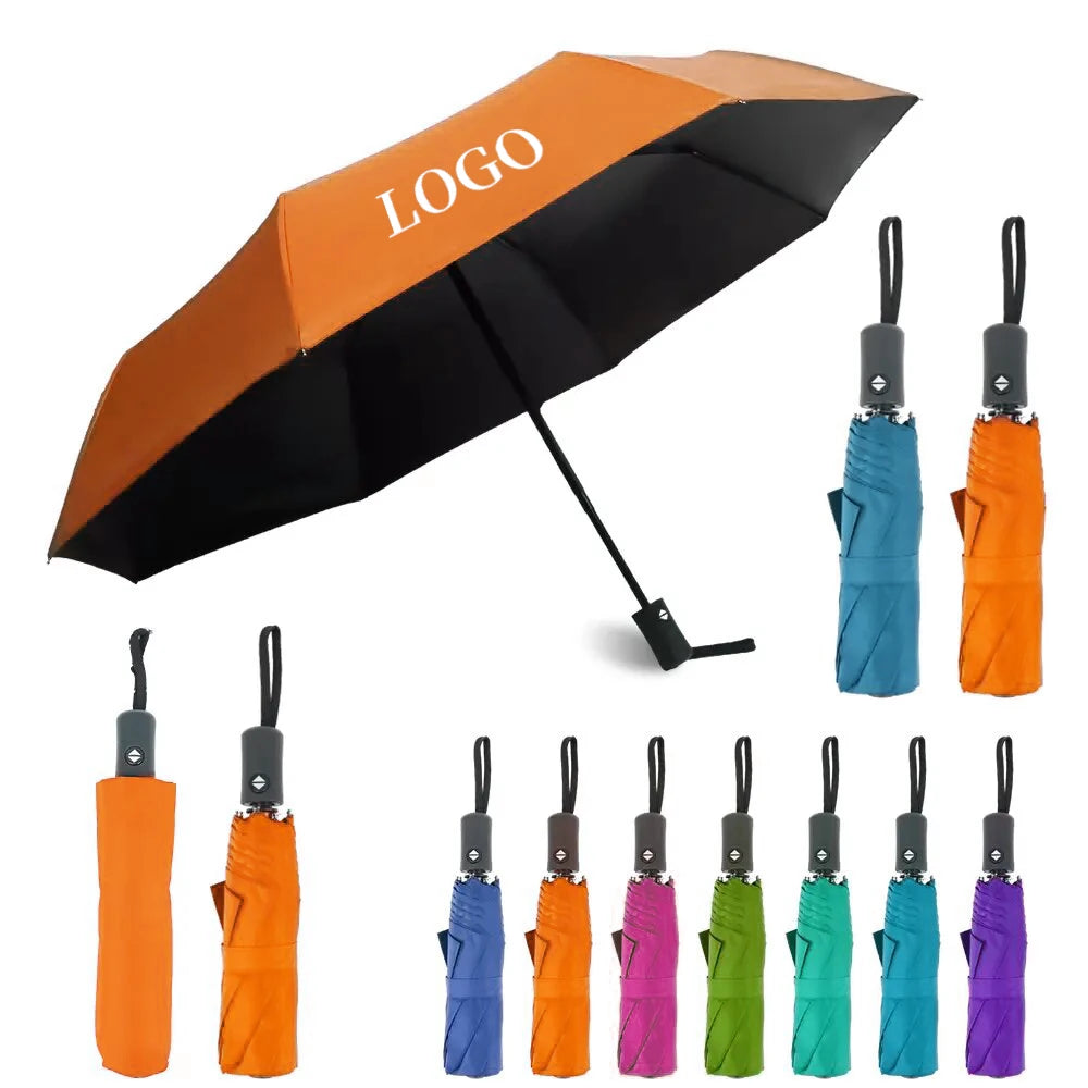 Custom Automatic Umbrella | 1 PC MOQ 190T Pongee Promotional Gift