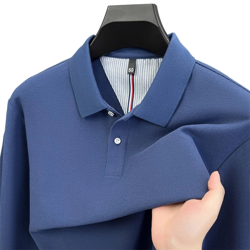100% Cotton Pique Long Sleeve Shirt | Breathable Moisture-Wicking | Custom Printing