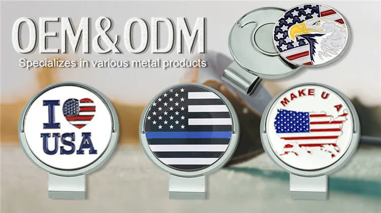 Custom Golf Ball Markers with Logo – 3-in-1 Divot Tool & Hat Clip
