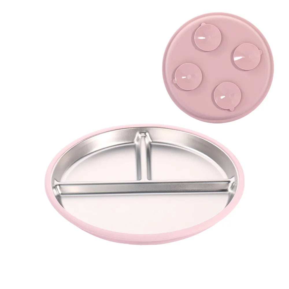 Custom 304 Stainless Steel Children's Plates with Logo | MOQ 10