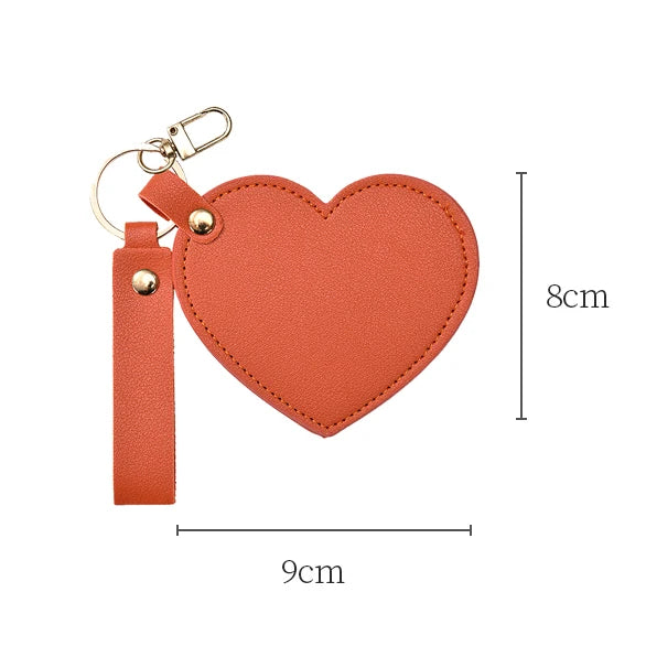 Custom Heart-Shaped Mirrors with Logo | HD Glass | MOQ 100 pcs