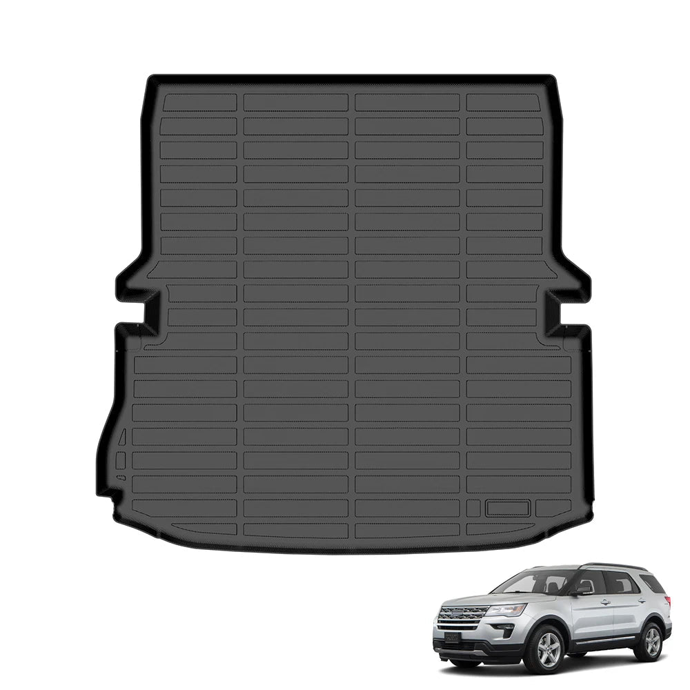 Ford Explorer Custom Fit Deep Dish All Weather TPE Trunk Mat 2015-2019