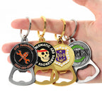Custom Zinc Alloy Bottle Opener Keychain | 2D 3D Logo