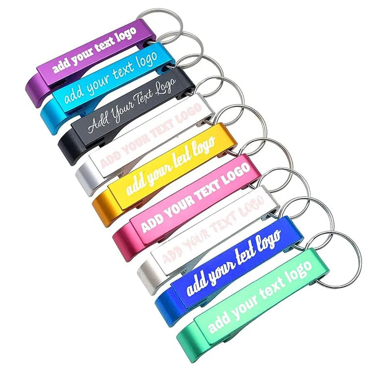 Custom Aluminum Alloy Bottle Openers | 100-Piece MOQ & 7-Day Lead Time | Laser Engraved Logo