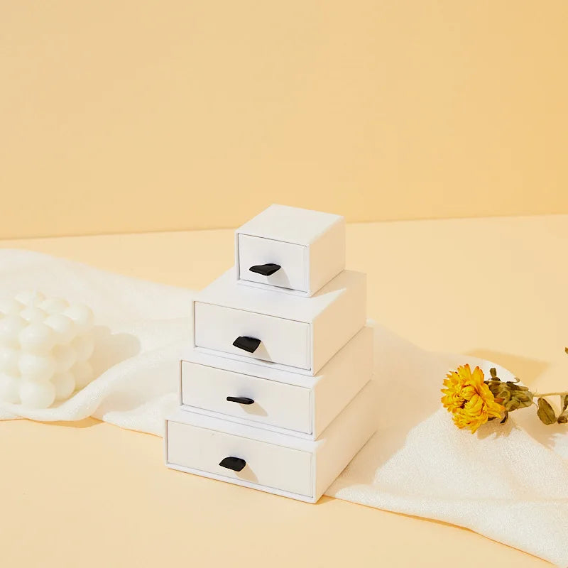 Custom Luxury Jewelry Drawer Boxes: 500 MOQ, 4mm Grey Board, Slide Design | Embossed/Laminated Gift Packaging