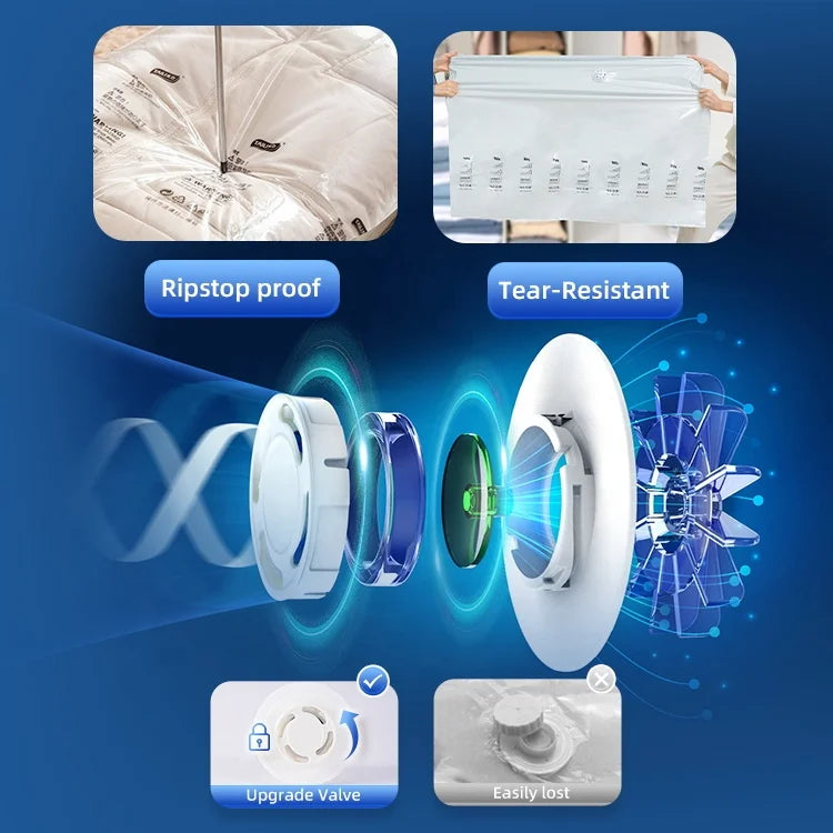 Custom Vacuum Storage Bags — PA+PE, BSCI/REACH/CE, 5,000 MOQ