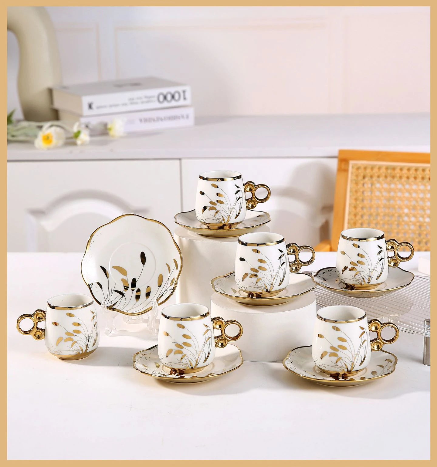 Custom Ceramic Coffee Cup Set — 31-Day Lead, Gift Box, OEM/ODM
