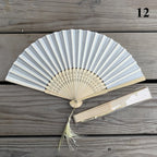 Custom Bamboo Hand Fans with Logo – 100 MOQ, 7-Day Lead