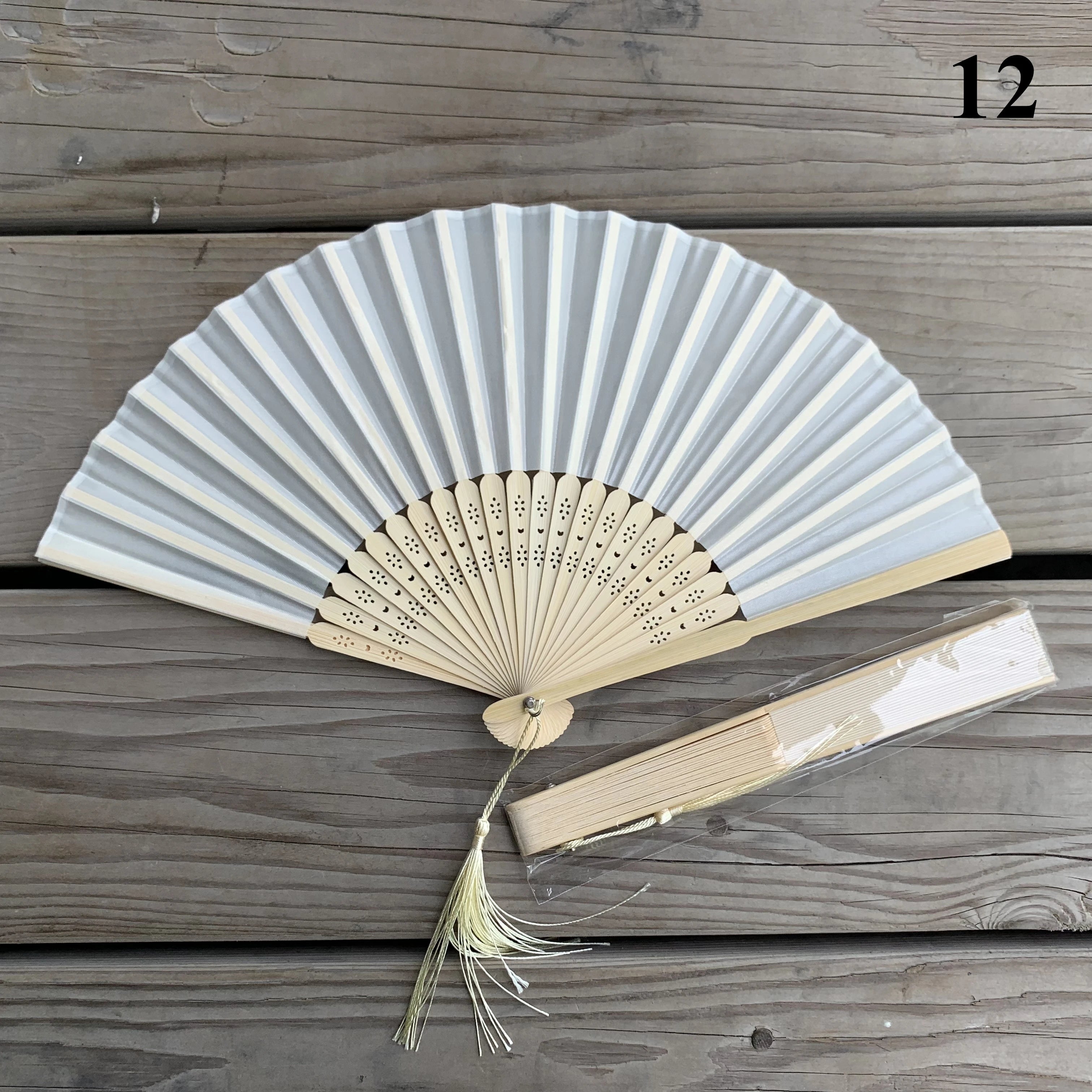 Custom Bamboo Hand Fans with Logo – 100 MOQ, 7-Day Lead