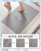 Custom Rubber Bathroom Floor Mat | 4-Layer Absorbent Quick-Dry | Non-Slip Vacuum Seal | MOQ 300