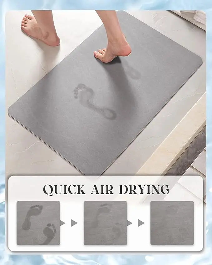 Custom Rubber Bathroom Floor Mat | 4-Layer Absorbent Quick-Dry | Non-Slip Vacuum Seal | MOQ 300