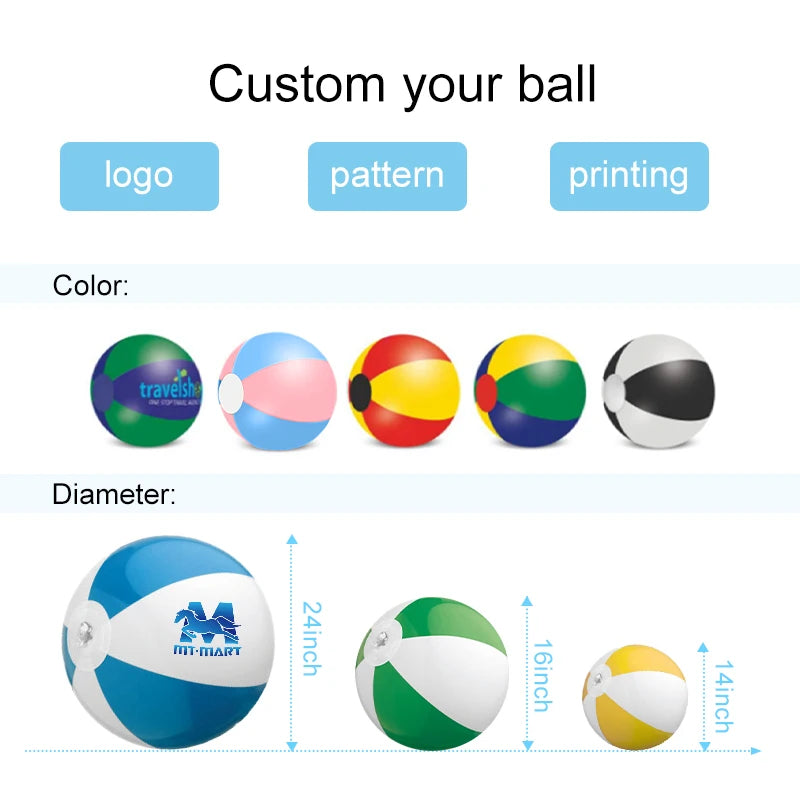 Custom Inflatable Beach Balls | CE EN71 Certified | Bulk Summer Promotions