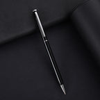 Slim Metal Ballpoint Pen with Custom Logo for Office Writing and Corporate Gifts