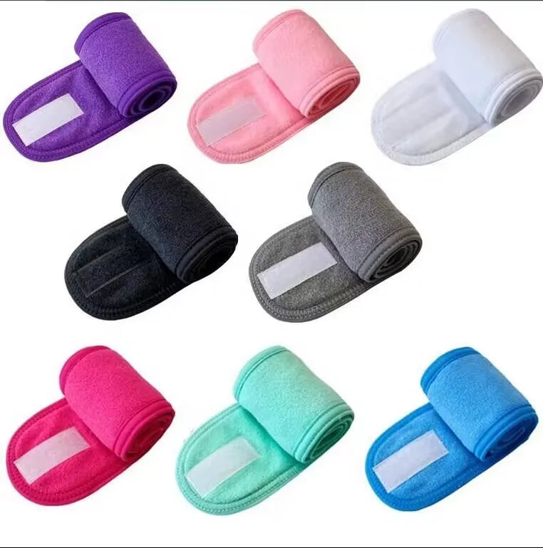 Custom Microfiber Headband with Logo | Soft Skincare Hair Wrap for Spa & Makeup