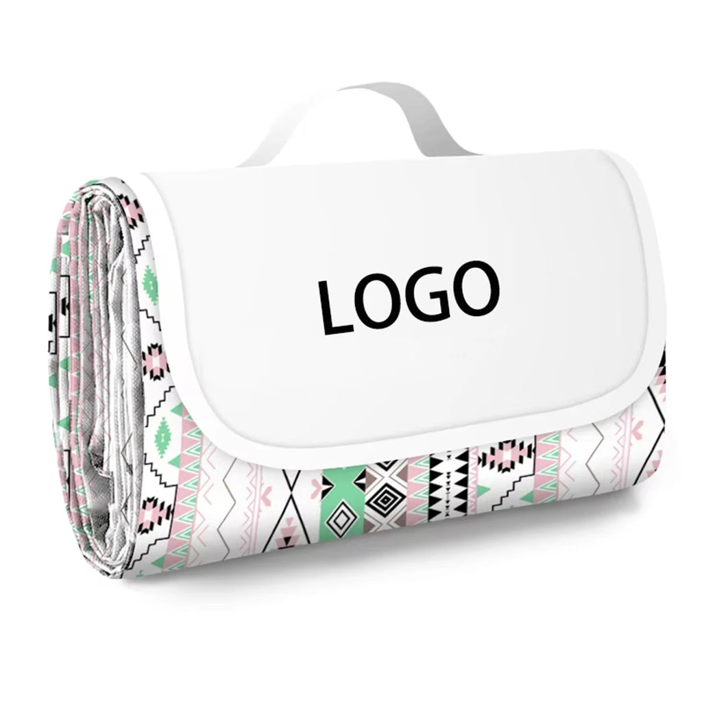 Custom Waterproof Picnic Blanket with Logo | 2 MOQ, Oxford Cloth, Beach & Camping