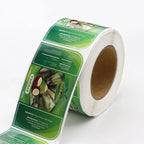 Food-Safe Waterproof Vinyl Labels — 500 Pcs MOQ, UV/Digital Printing