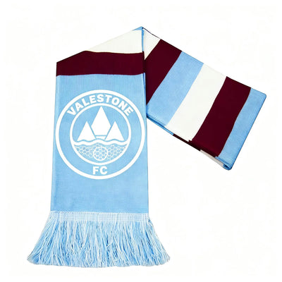 Custom Double-Sided Football Scarves | 50-Piece MOQ & 35-Day Lead Time | Jacquard Knitted | Team Merchandise
