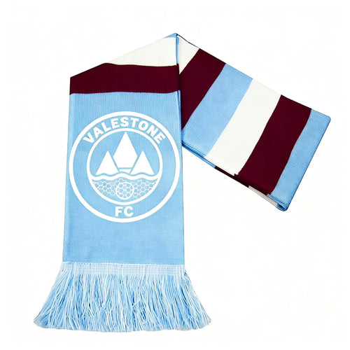 Custom Double-Sided Football Scarves | 50-Piece MOQ & 35-Day Lead Time | Jacquard Knitted | Team Merchandise