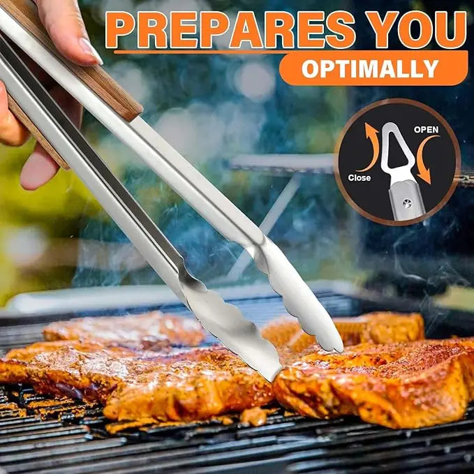 Custom Wood Handle BBQ Tool Set with Giftbox | Bulk Procurement Accessories