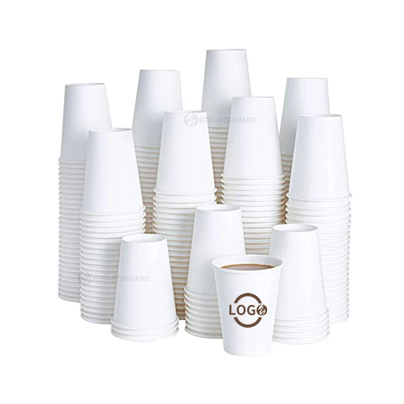 Customized Brown Kraft Paper Coffee Cup with Logo | MOQ 10,000