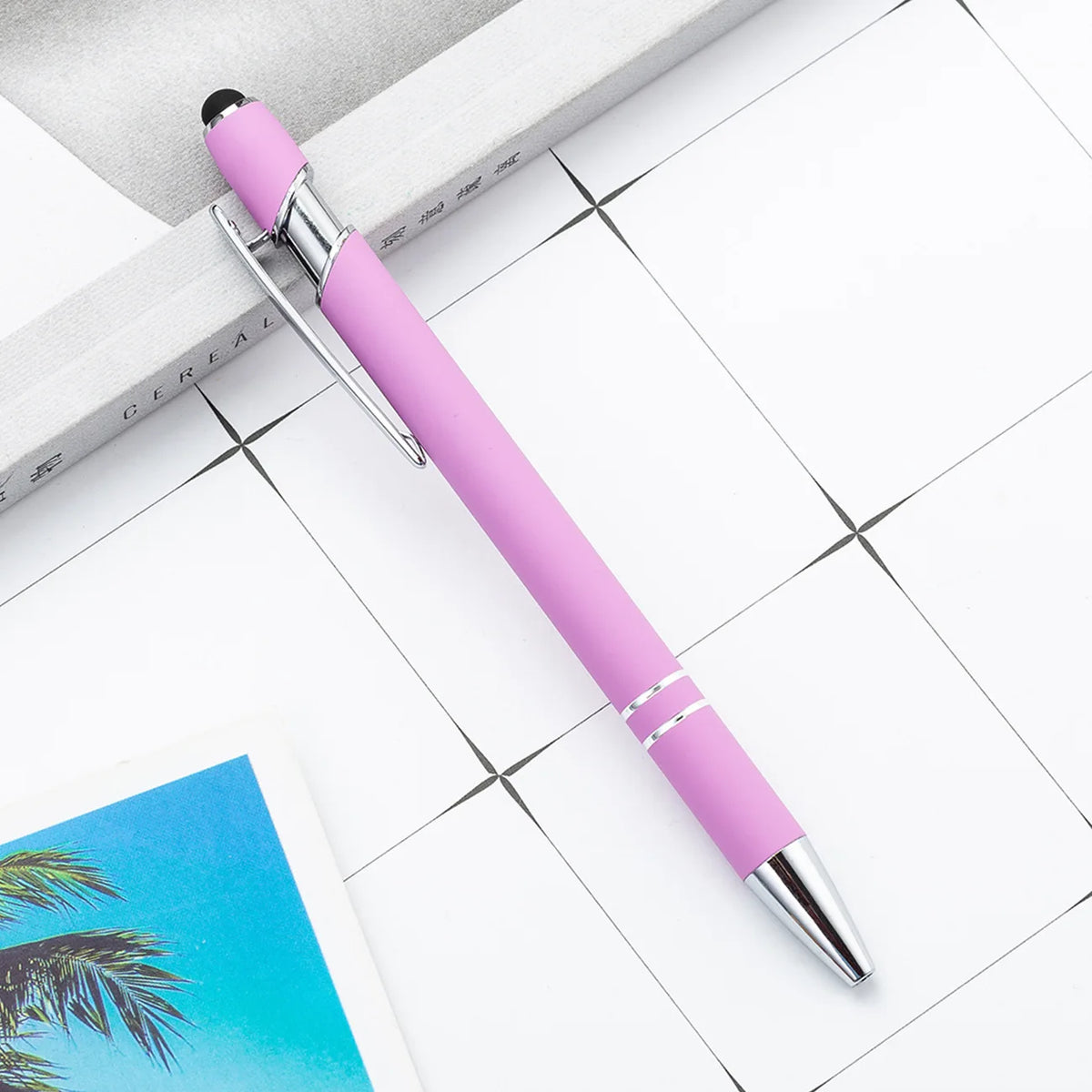 Custom 2-in-1 Stylus Ballpoint Pen with Logo | MOQ 10