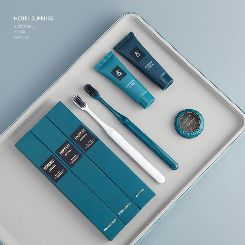 Custom Hotel Amenity Kits with Logo – CE Approved, 5,000 MOQ