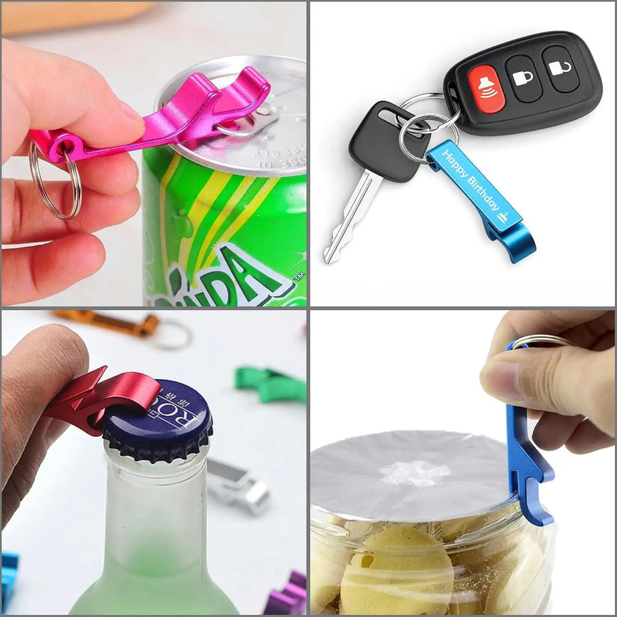 Custom Aluminum Alloy Bottle Openers | 100-Piece MOQ & 7-Day Lead Time | Laser Engraved Logo