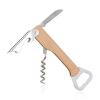 Wooden Wine Bottle Opener | Custom Laser Engraving | 3-in-1 Corkscrew