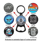 Custom Zinc Alloy Bottle Opener Keychain | 2D 3D Logo