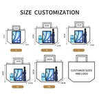 Custom Nylon Beach Tote with Logo | Lined Bulk 500 Pcs