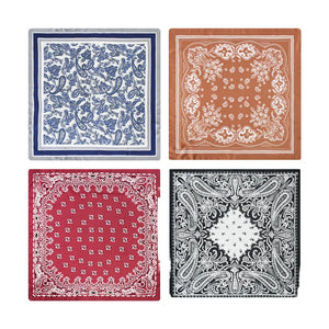 Custom 6A Mulberry Silk Geometric Scarf with Digital Print | 1-Piece MOQ & 7-Day Lead Time