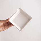 Custom Ceramic Trinket Dishes: 100 MOQ, Golden Edge, 10.5cm | Wedding & Jewelry Display Plates