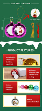 Custom Sublimation Christmas Ornaments with Logo | MOQ 5000