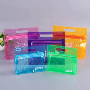 Custom Waterproof PVC Cosmetic Bag | Clear Makeup with Logo
