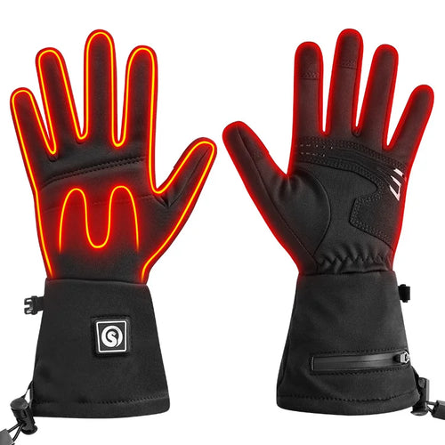 Custom Heated Cycling Gloves with Logo | Rechargeable Battery Warm