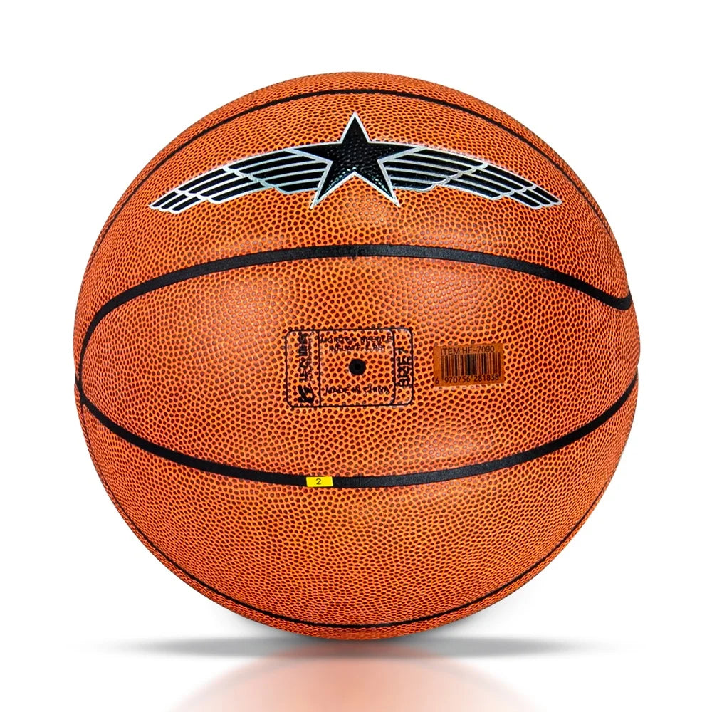 Custom PU Leather Basketballs: 50 MOQ, 7-Day Lead, 600-650g | Size 7 Indoor/Outdoor Team Balls